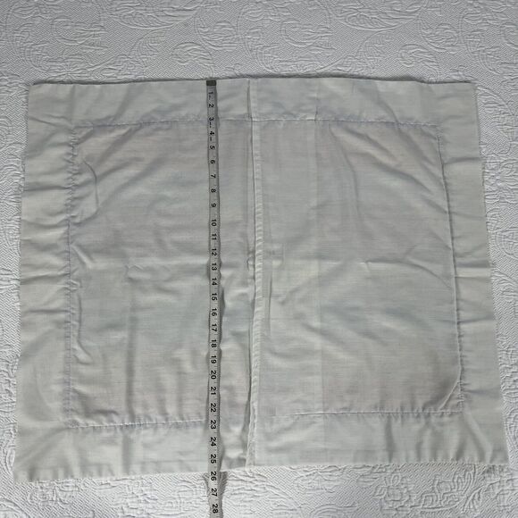 VTG JP Stevens Pillow Sham Pastel Stripe White Edge 80s Cotton 31"x26" Retro '82 - Picture 13 of 16